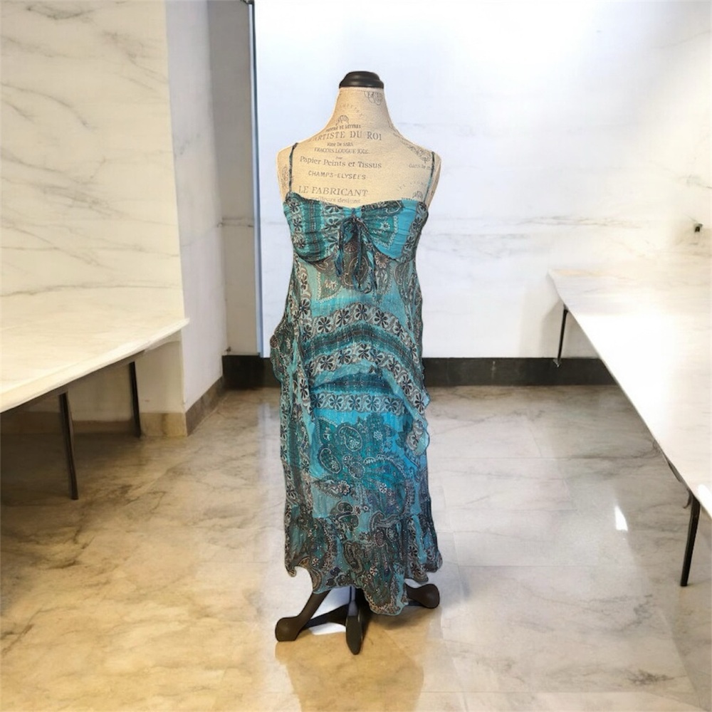 Elegant Blue Paisley set